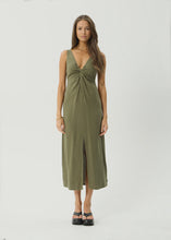 Load image into Gallery viewer, Afends Halle Linen Maxi Dress - Deep Olive