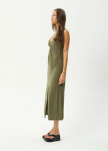 Load image into Gallery viewer, Afends Halle Linen Maxi Dress - Deep Olive