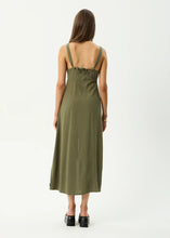 Load image into Gallery viewer, Afends Halle Linen Maxi Dress - Deep Olive