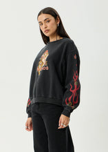 Load image into Gallery viewer, Afends Hellcat Crew Neck - Stone Black