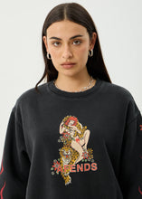 Load image into Gallery viewer, Afends Hellcat Crew Neck - Stone Black