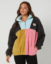 Load image into Gallery viewer, Rip Curl Block Party Polar Fleece - Washed Black