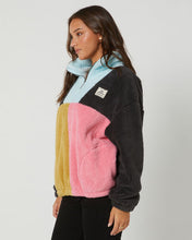 Load image into Gallery viewer, Rip Curl Block Party Polar Fleece - Washed Black