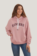 Load image into Gallery viewer, Ringers Western Varsity Hoodie - Rosey Pink