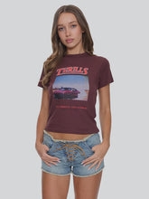 Load image into Gallery viewer, Thrills Full Throttle Boy Tee - Bitter Chocolate