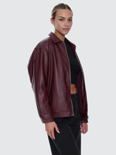 Load image into Gallery viewer, Thrills Elka Leather Jacket - New Maroon