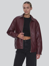Load image into Gallery viewer, Thrills Elka Leather Jacket - New Maroon