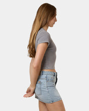 Load image into Gallery viewer, Thrills Die Fighting Mini Tee - Washed Grey