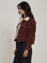 Load image into Gallery viewer, Thrills Jodie Cord Jacket - Ruby Wine