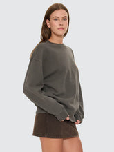 Load image into Gallery viewer, Thrills Make Em Tough Slouch Crew - Merch Black