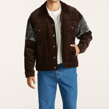 Load image into Gallery viewer, Wrangler Slouch Sherpa Jacket - Brown Cord