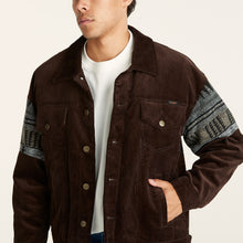 Load image into Gallery viewer, Wrangler Slouch Sherpa Jacket - Brown Cord