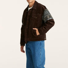 Load image into Gallery viewer, Wrangler Slouch Sherpa Jacket - Brown Cord