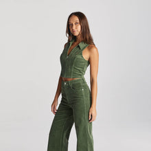 Load image into Gallery viewer, Wrangler Lori Zip Vest - Thyme Cord