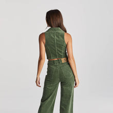 Load image into Gallery viewer, Wrangler Lori Zip Vest - Thyme Cord