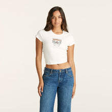 Load image into Gallery viewer, Wrangler Shroom Baby Rib Tee - White