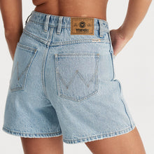 Load image into Gallery viewer, Wrangler Hi A-Line Short - Celestial Blue