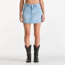 Load image into Gallery viewer, Wrangler Repair Mini Skirt - Blue Tour