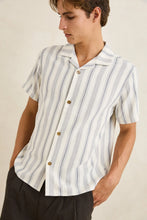 Load image into Gallery viewer, Rhythm Turkish Stripe S/S Shirt - Natural