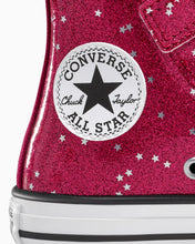 Load image into Gallery viewer, Converse Chuck Taylor All Star Glitter Easy On Junior High Top - Sporty Berry