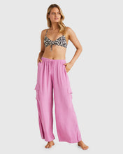 Load image into Gallery viewer, Billabong Beach Babe Cargo Pants  - Berry Pink