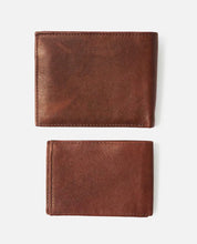 Load image into Gallery viewer, Rip Curl K-Roo RFID 2 In 1 Leather Wallet - Brown