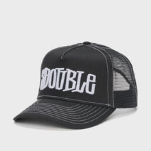 Load image into Gallery viewer, S Double Mid-Block Curved Peak Trucker - Black