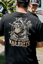 Load image into Gallery viewer, The Mad Hueys Captain Ship Faced S/S Tee - Black