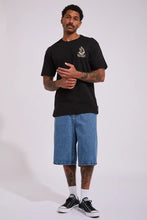 Load image into Gallery viewer, The Mad Hueys Captain Ship Faced S/S Tee - Black