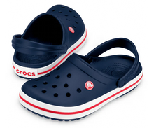 Load image into Gallery viewer, Crocs Crocband Toddler Clog (C4-C10) - Navy/Red