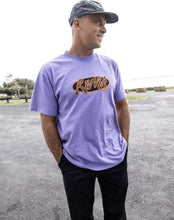 Load image into Gallery viewer, Rivvia Projects Oval Graf Relaxed Fit T-Shirt - Washed Purple