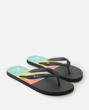 Load image into Gallery viewer, Rip Curl Dawn Patrol Bloom Open Toe Thongs - Aqua