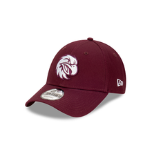 Load image into Gallery viewer, New Era Manly Warringah Sea Eagles Official Team Colours 9FORTY Cloth Strap Hat - Burgundy