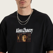 Load image into Gallery viewer, Kiss Chacey Framed Game Heavy Oversized Tee - Jet Black