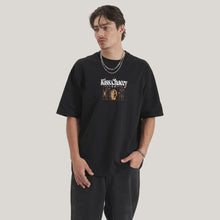 Load image into Gallery viewer, Kiss Chacey Framed Game Heavy Oversized Tee - Jet Black