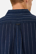 Load image into Gallery viewer, Industrie The Giacomo Linen L/S Shirt - Navy White