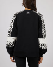 Load image into Gallery viewer, All About Eve Parker Panelled Crew - Black