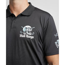Load image into Gallery viewer, The Mad Hueys Hittin FK All SS Golf Polo - Black