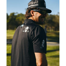Load image into Gallery viewer, The Mad Hueys Hittin FK All SS Golf Polo - Black