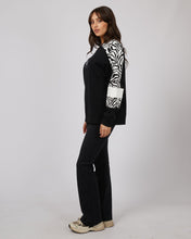 Load image into Gallery viewer, All About Eve Parker Panelled Crew - Black