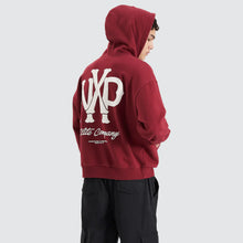 Load image into Gallery viewer, Nena & Pasadena Pursuits Heavy Box Fit Hooded Sweater - Cabernet