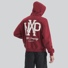 Load image into Gallery viewer, Nena & Pasadena Pursuits Heavy Box Fit Hooded Sweater - Cabernet