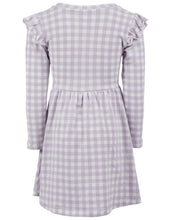 Load image into Gallery viewer, Eve Girl Checkers Dress (3-7) - Purple