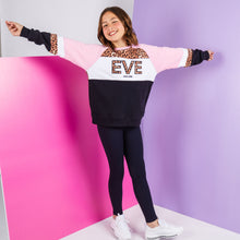 Load image into Gallery viewer, Eve Girl Leopard II Panel Crew (8-14) - Hot Pink