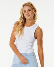 Load image into Gallery viewer, Rip Curl Classic Ribbed Tank - Optical White