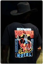 Load image into Gallery viewer, Ringers Western Ride Hard Mens Loose Fit T-Shirt - Black