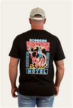 Load image into Gallery viewer, Ringers Western Ride Hard Mens Loose Fit T-Shirt - Black