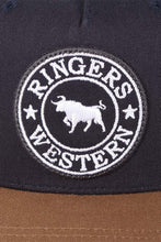 Load image into Gallery viewer, Ringers Western Signature Bull Trucker Cap - Dark Navy/Clay