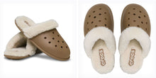 Load image into Gallery viewer, Crocs Classic Fuzz Scuff Slipper - Sepia