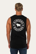 Load image into Gallery viewer, Ringers Western Signature Bull Mens Muscle Tank - Black